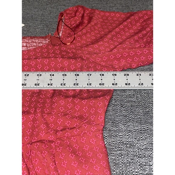 Knox Rose Jumpsuit Womens Large Wide Leg Crop Boho Hippie Festval Cottagecore - Picture 8 of 13